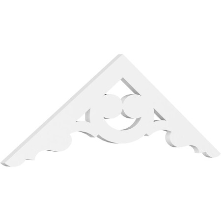 Ekena Millwork Pitch Robin Architectural Grade PVC Gable Pediment, 36"W x 6"H x 1"P (4/12) GPP036X006X100ROB